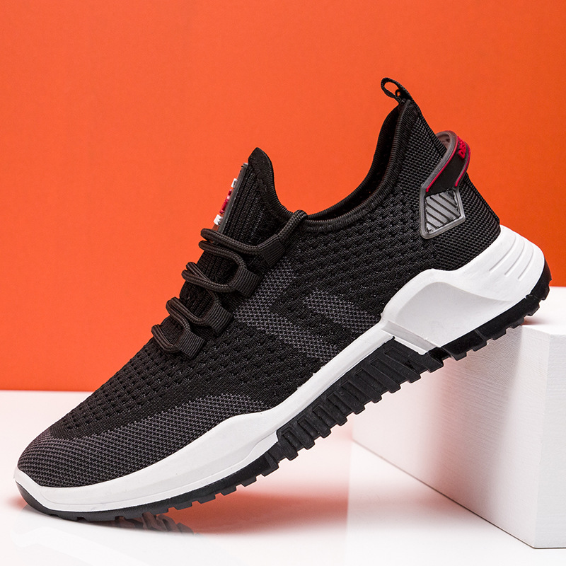 Flying woven breathable running shoes 2021 men's sports shoes