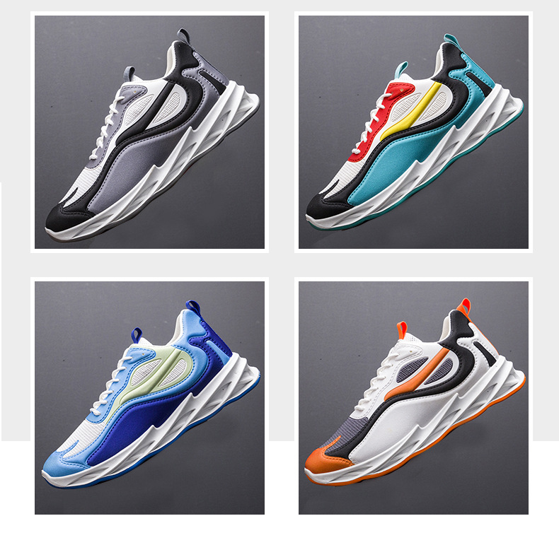 Men's sports shoes 2021 summer breathable casual shoes flying woven mesh running shoes new wholesale