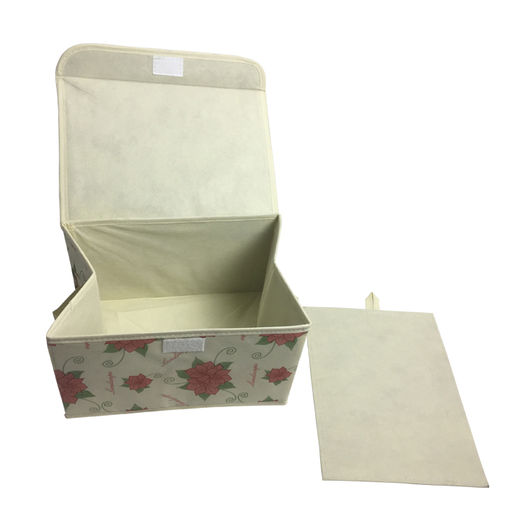 多用途面料防尘可重复使用可折叠无纺布立方体衣服收纳盒