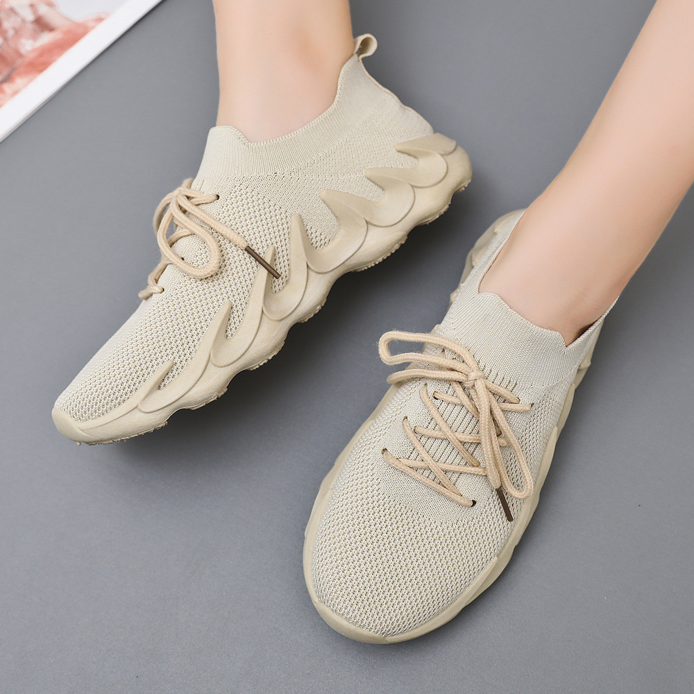 New volcanic shoes new autumn mesh sock mouth breathable women's sports shoes