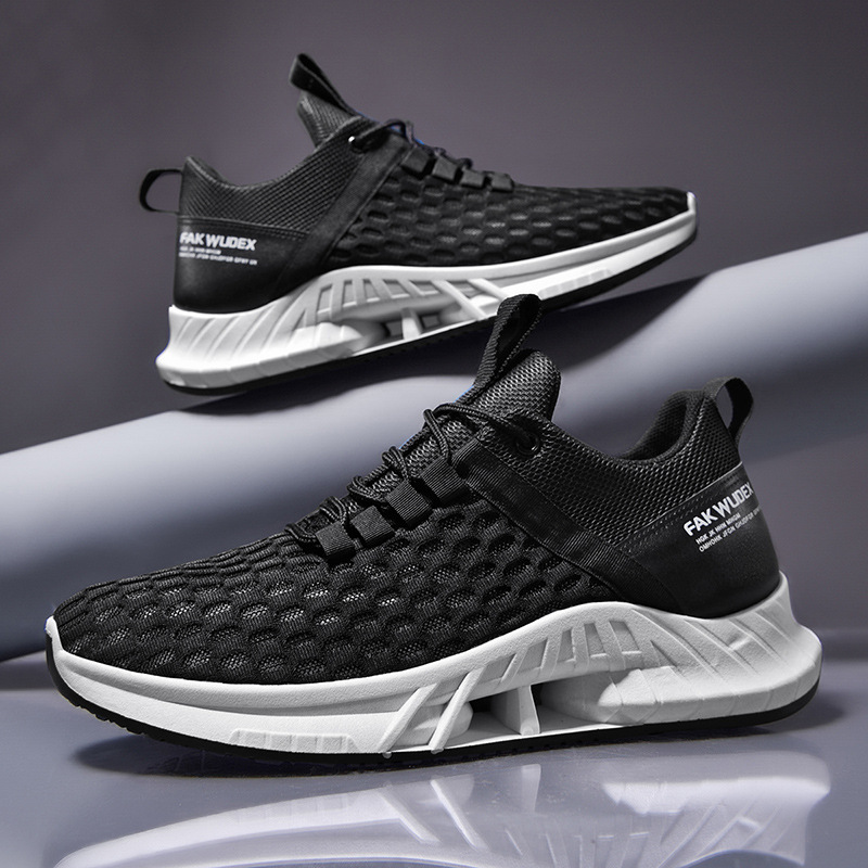 Flying woven sports shoes men's and women's fashion couple shoes casual shoes