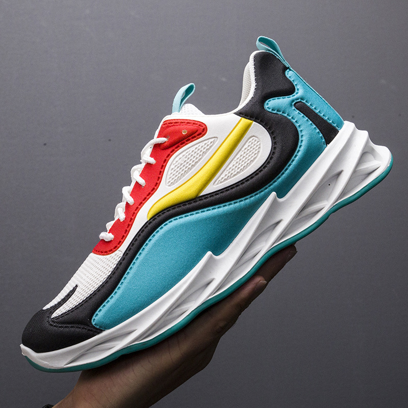 Men's sports shoes 2021 summer breathable casual shoes flying woven mesh running shoes new wholesale