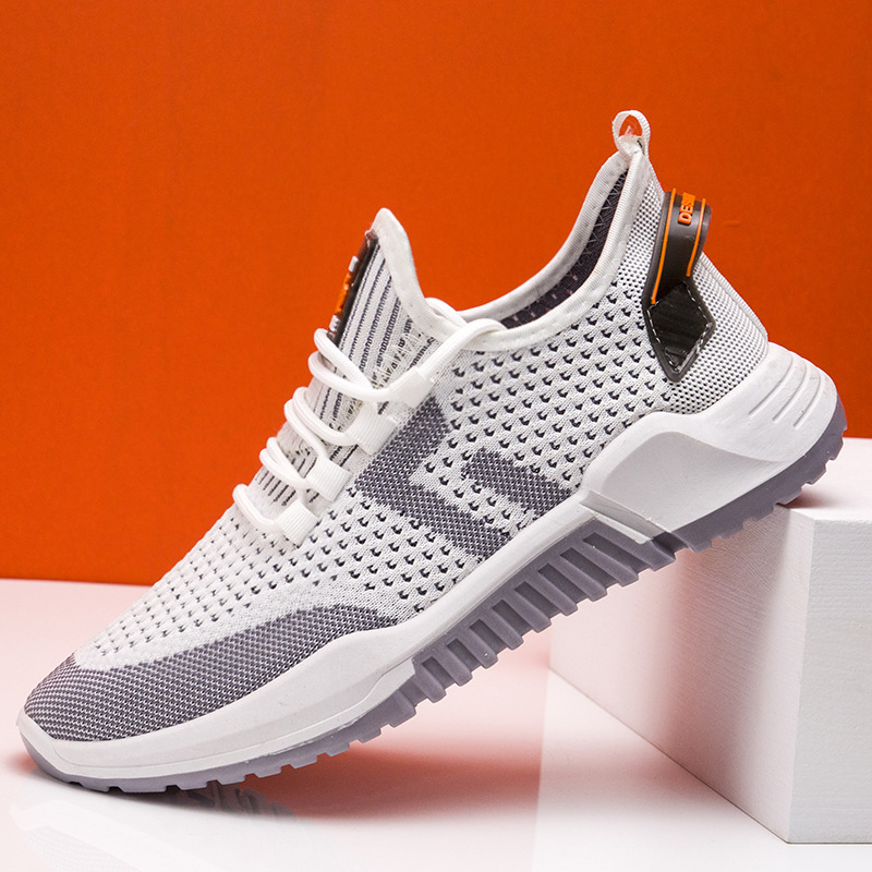 Flying woven breathable running shoes 2021 men's sports shoes