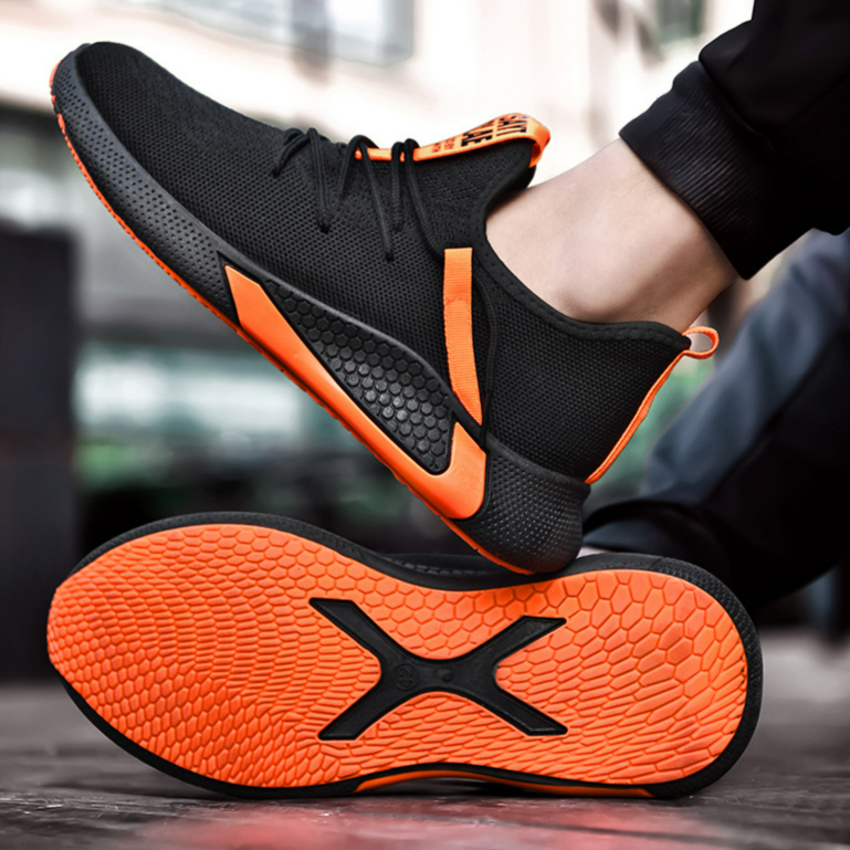 2021 new sports shoes men's trend breathable men's casual shoes running mesh men's shoes