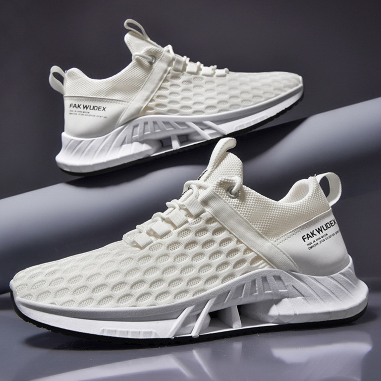 Flying woven sports shoes men's and women's fashion couple shoes casual shoes