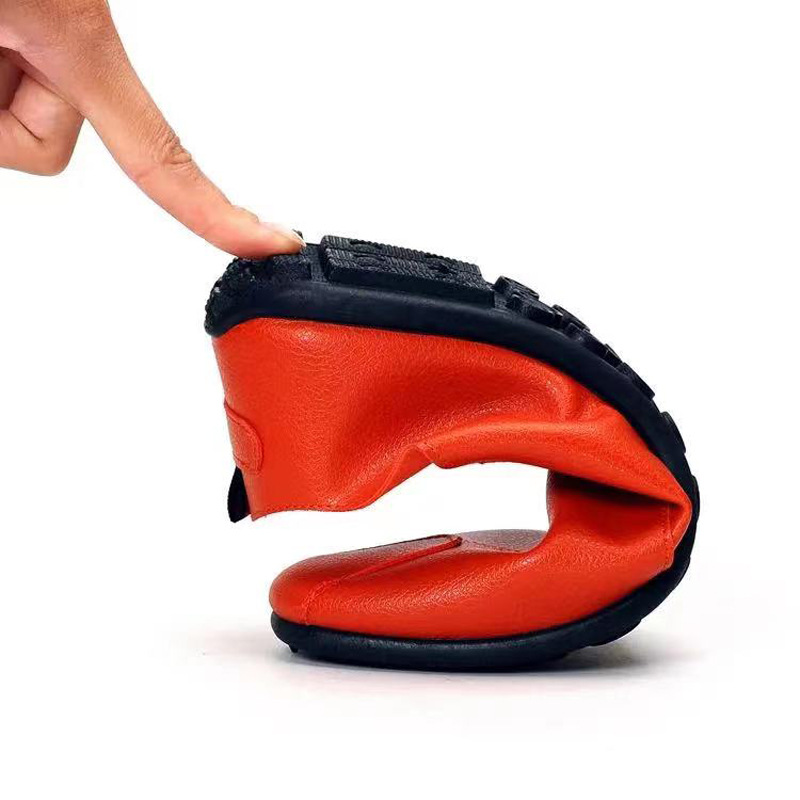 New men's casual shoes men's shoes low top Doudou shoes soft flat leather shoes