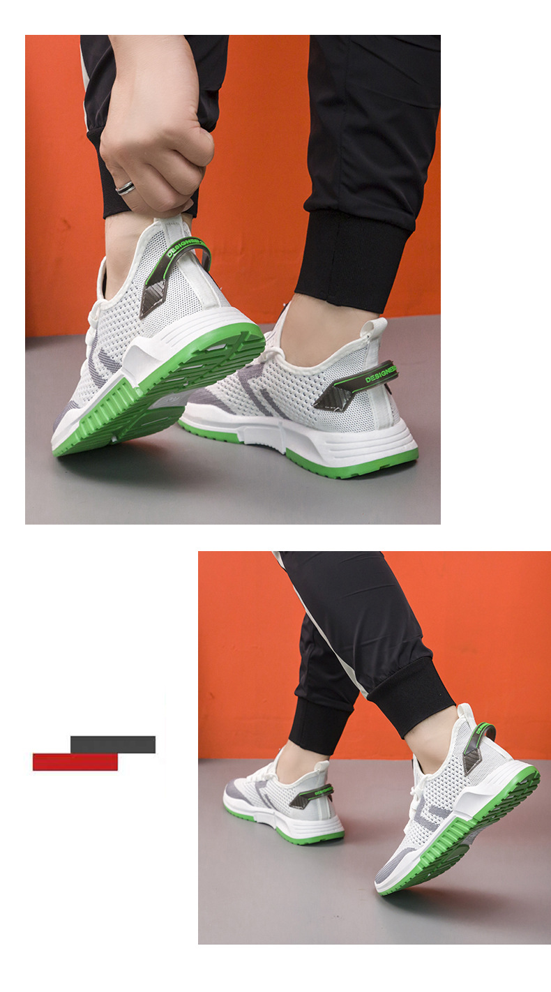 Flying woven breathable running shoes 2021 men's sports shoes