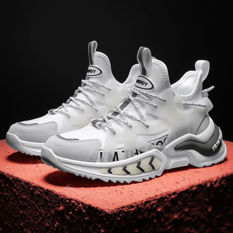 new cross-border large men's shoes daddy shoes low top thick soled men's shoes