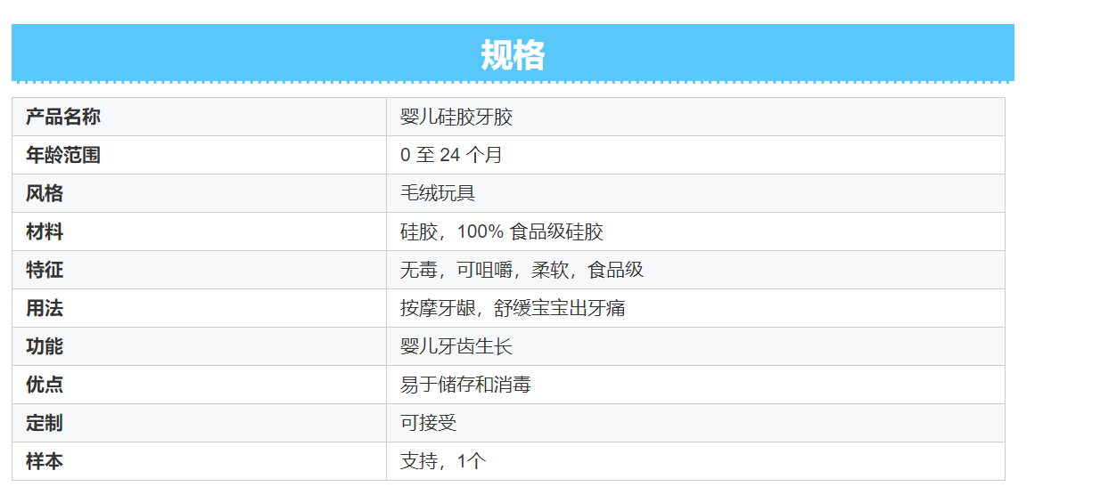 拉帕多高端设计毛绒玩具婴儿硅胶牙胶