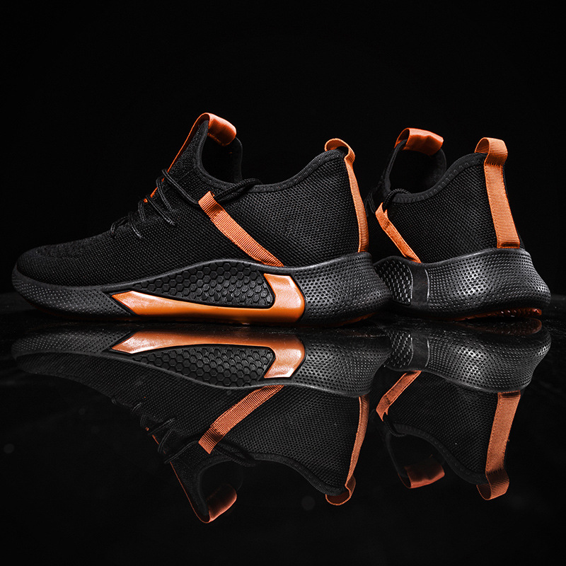 2021 new sports shoes men's trend breathable men's casual shoes running mesh men's shoes
