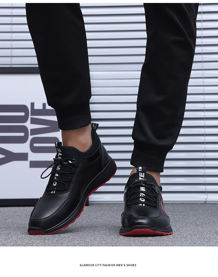 Spot black injection molding shoes leisure men's textile low top round head men's comfortable sports shoes