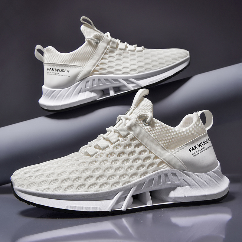 Flying woven sports shoes men's and women's fashion couple shoes casual shoes