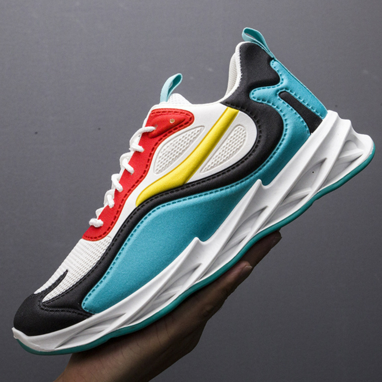 Men's sports shoes 2021 summer breathable casual shoes flying woven mesh running shoes new wholesale