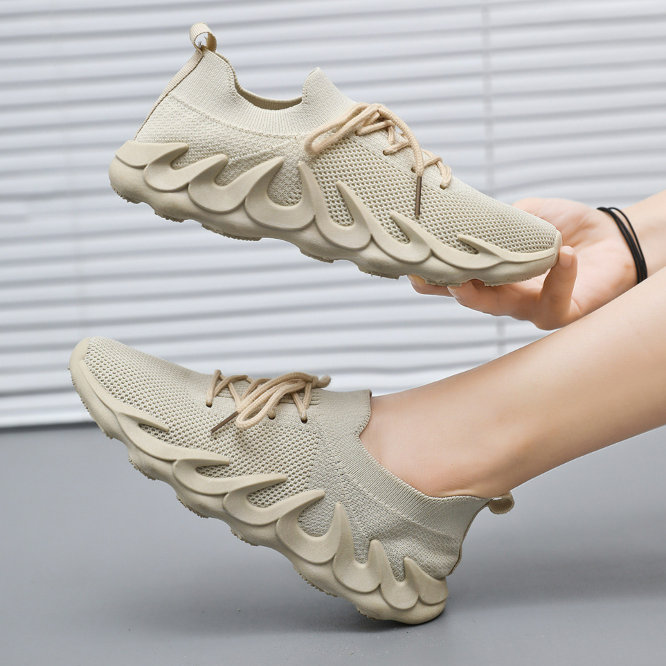 New volcanic shoes new autumn mesh sock mouth breathable women's sports shoes
