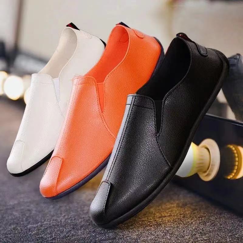 New men's casual shoes men's shoes low top Doudou shoes soft flat leather shoes