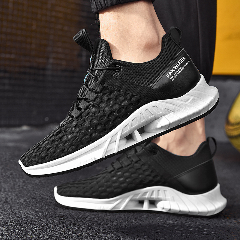 Flying woven sports shoes men's and women's fashion couple shoes casual shoes
