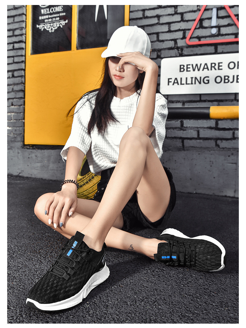 Flying woven sports shoes men's and women's fashion couple shoes casual shoes