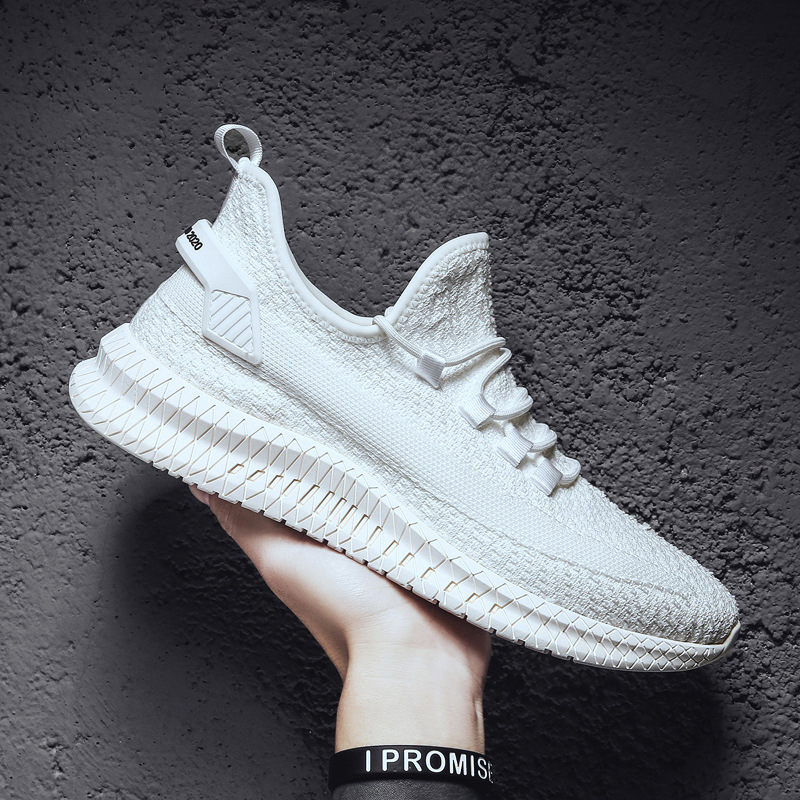 Men's sports casual board shoes running flying woven board shoes