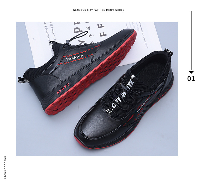 Spot black injection molding shoes leisure men's textile low top round head men's comfortable sports shoes