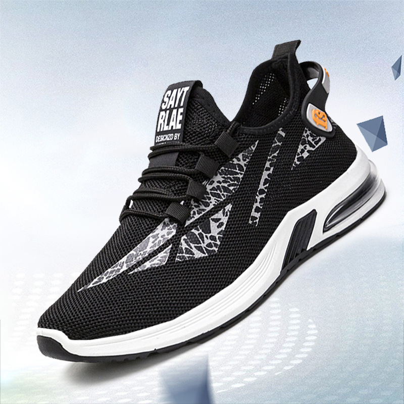 2021 new couple air cushion casual shoes sports shoes fly weave comfortable