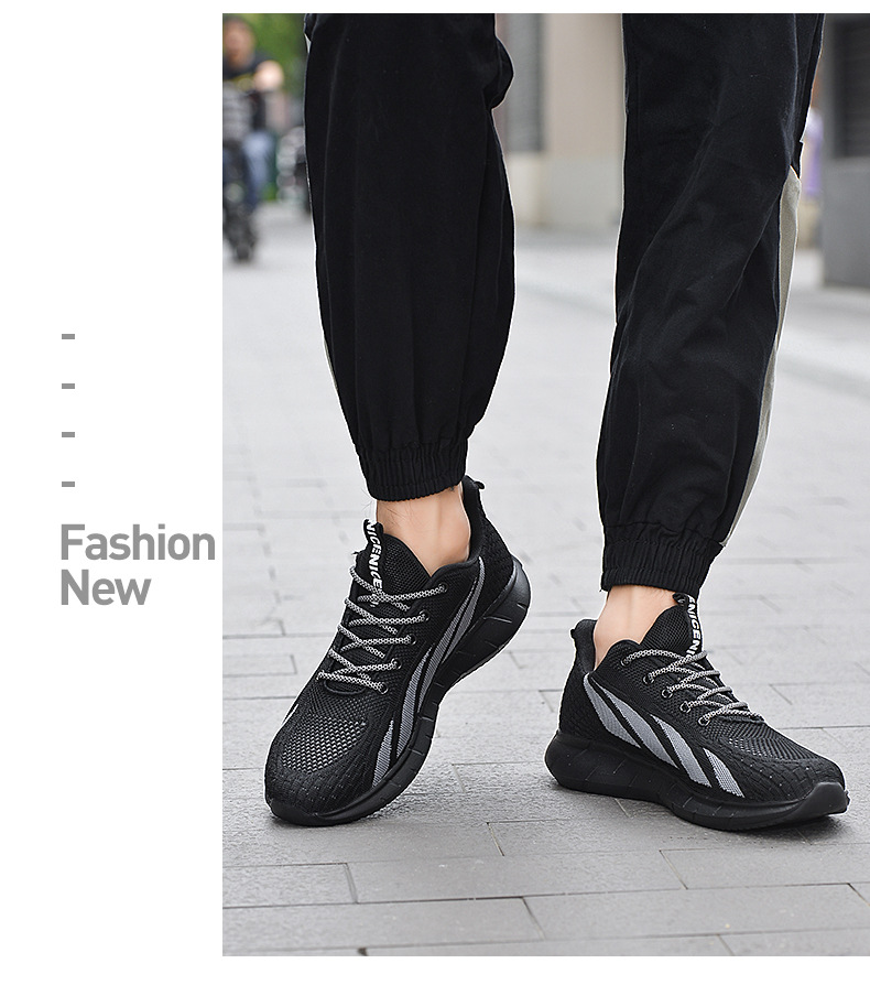 New mesh comfortable thick bottom low top lace up sports and leisure shoes in autumn