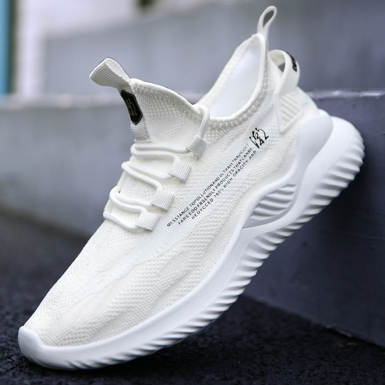 Men's shoes net red casual casual white shoes trend Korean thick soled shoes