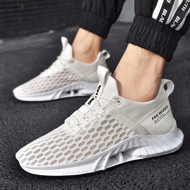 Flying woven sports shoes men's and women's fashion couple shoes casual shoes