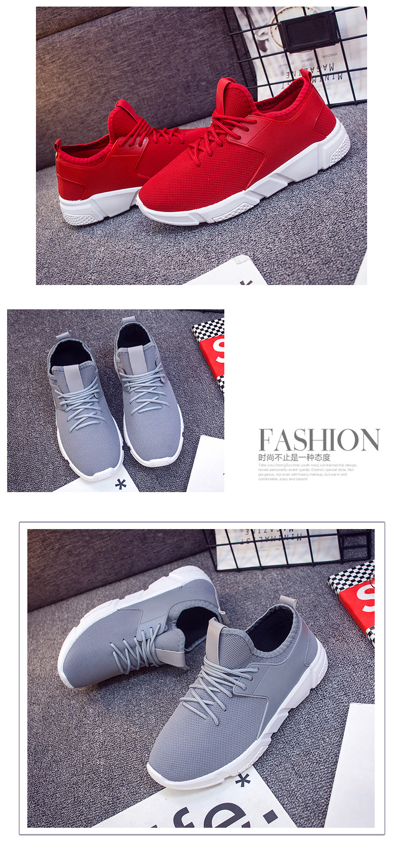 New hot men's shoes sports shoes leisure fashion running lace up couple shoes