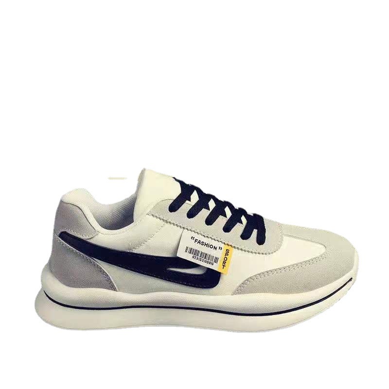 Spring thick soled men's shoes 2021 autumn new sports shoes men's lint small white shoes men's shoes