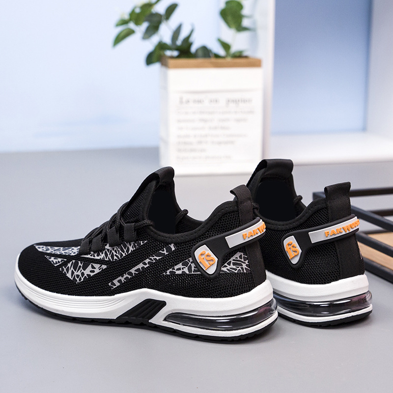 2021 new couple air cushion casual shoes sports shoes fly weave comfortable