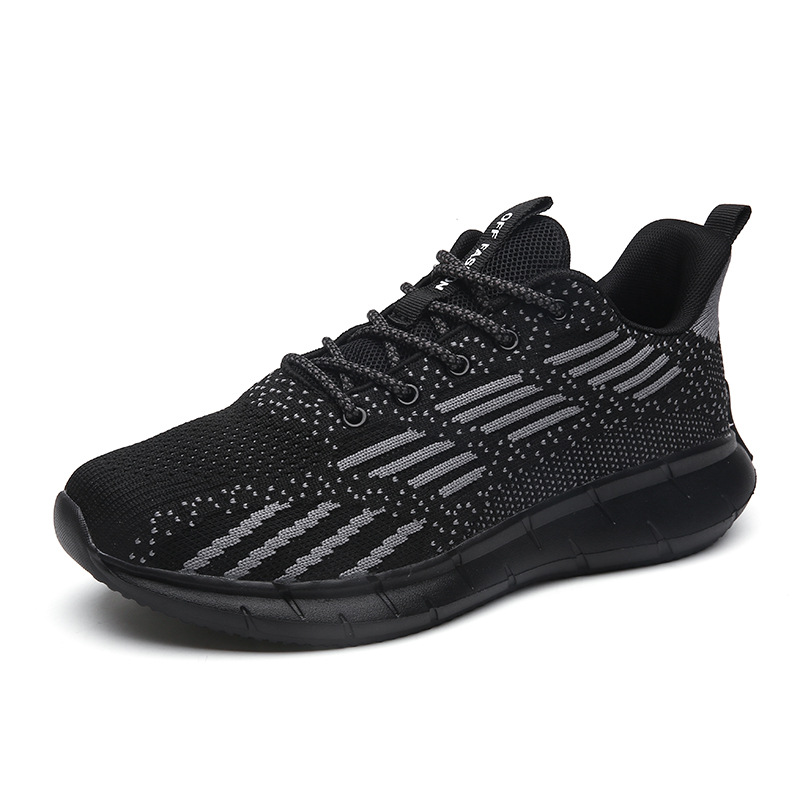 2021 new summer lightweight mesh fly knit men's shoes