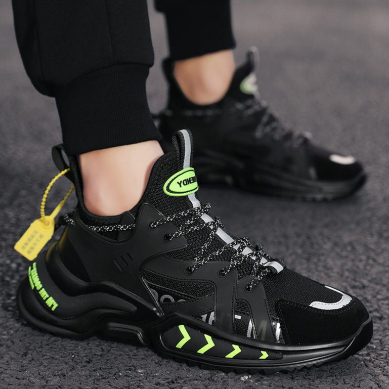 new cross-border large men's shoes daddy shoes low top thick soled men's shoes