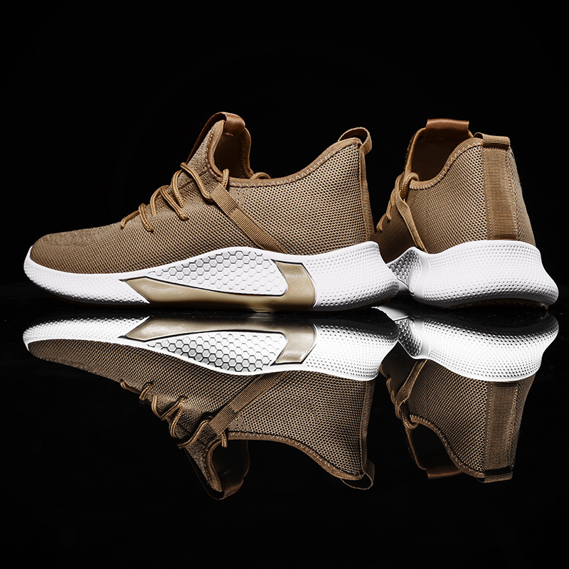 2021 new sports shoes men's trend breathable men's casual shoes running mesh men's shoes