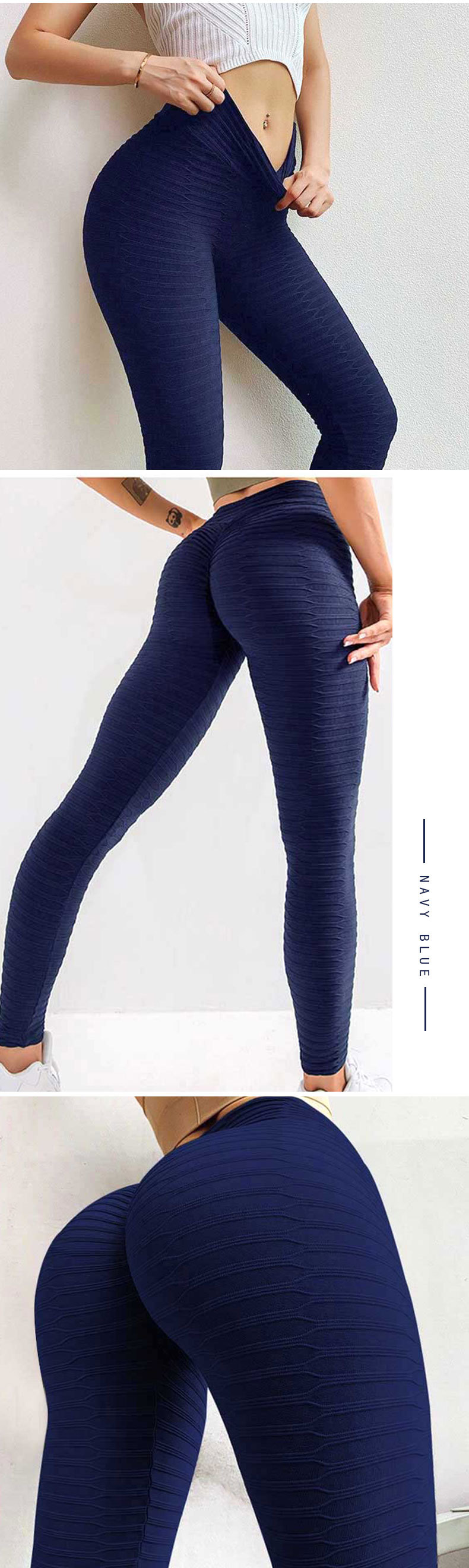 Popular high waist hip lifting sports fitness Leggings jacquard tight Yoga Pants women