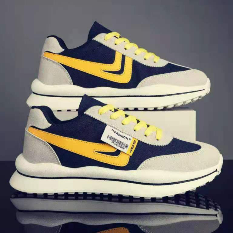 Spring thick soled men's shoes 2021 autumn new sports shoes men's lint small white shoes men's shoes