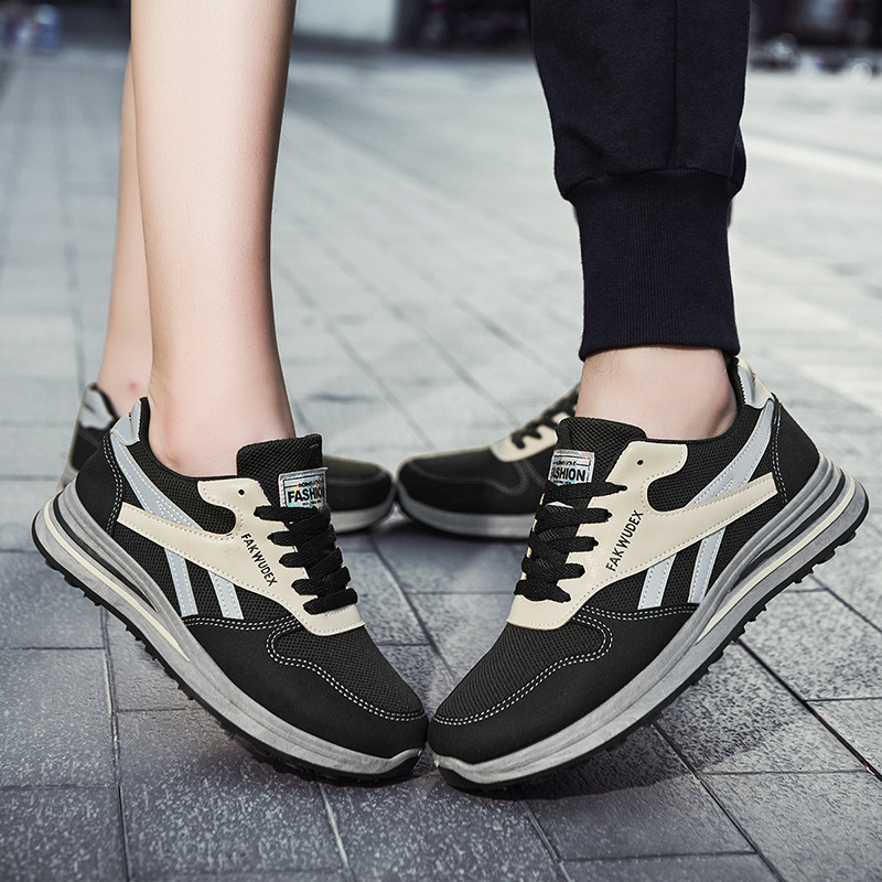 2021 spring new single shoes couple shoes breathable Korean running casual shoes couple shoes