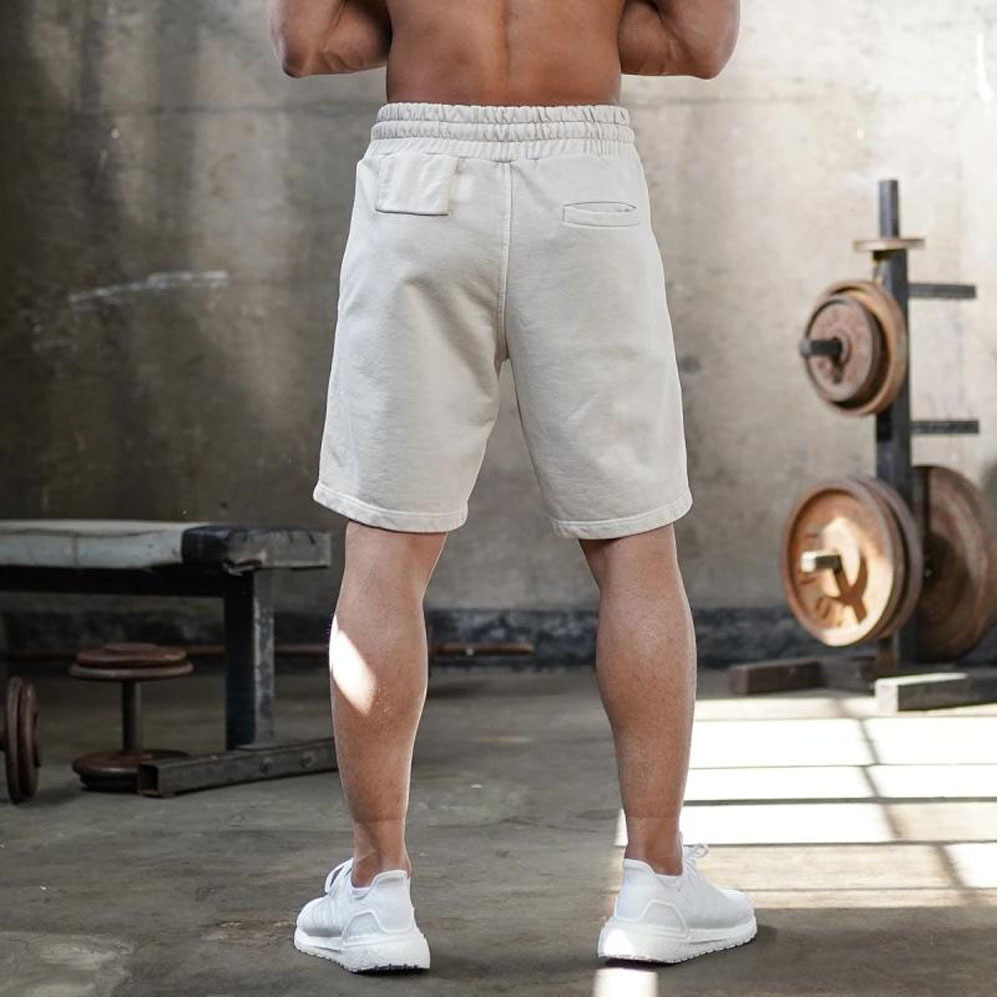 新款健身运动短裤夏季休闲宽松五分裤男士训练裤子棉