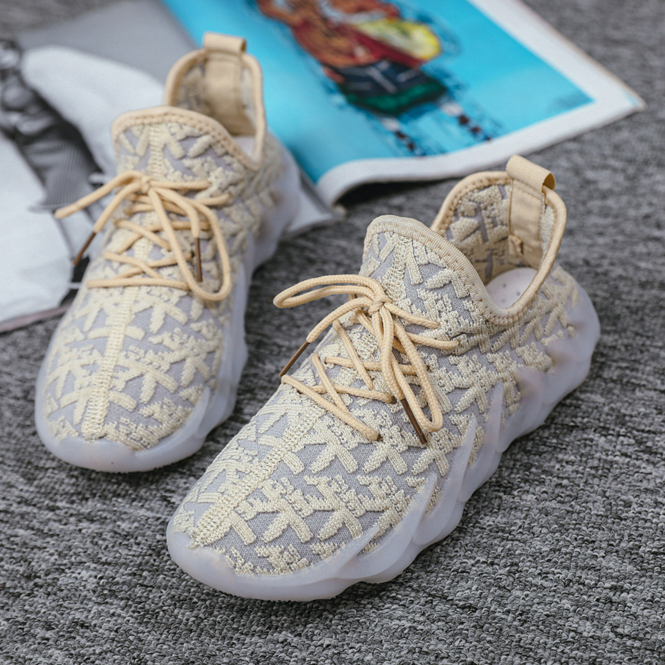 2021 summer knitted fabric simple sneakers women's shoes