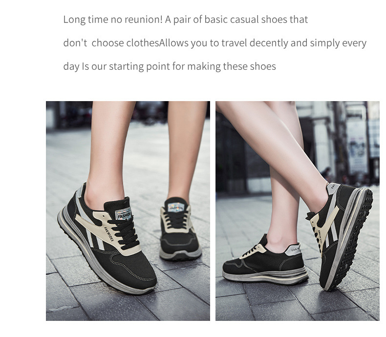 2021 spring new single shoes couple shoes breathable Korean running casual shoes couple shoes