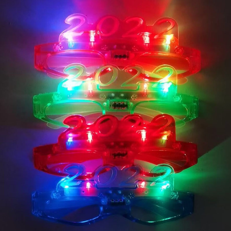 2022 New LED Glasses Frame Flashing Eyeglasses For New Year Christmas Party Bar Supplies