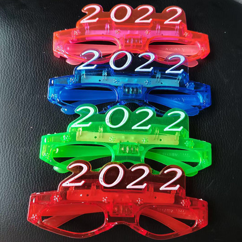 2022 New LED Glasses Frame Flashing Eyeglasses For New Year Christmas Party Bar Supplies