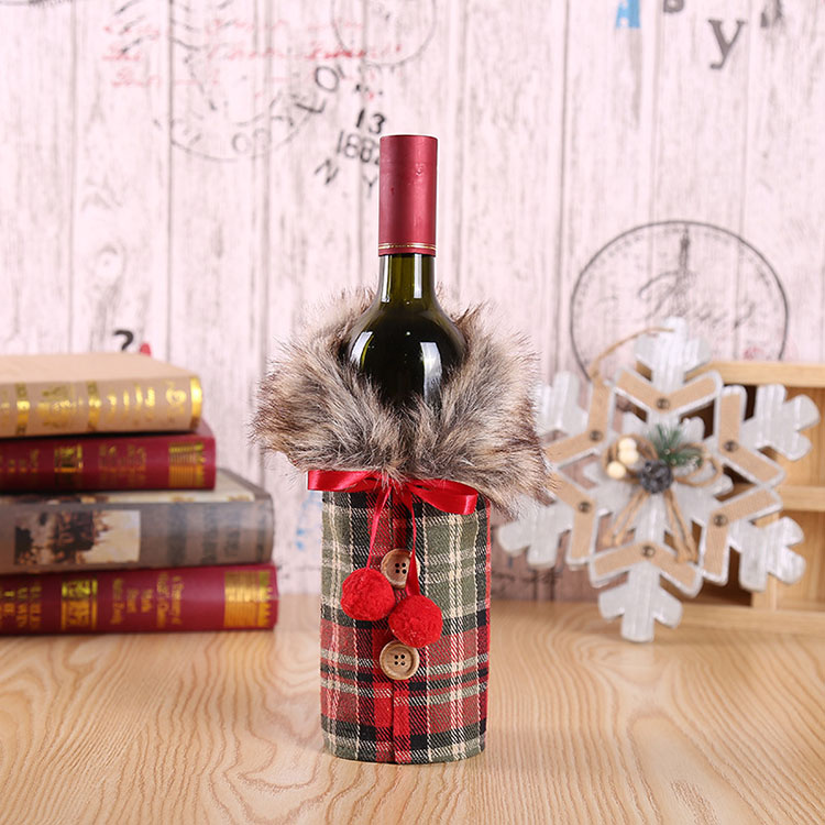 Nicro New Products Variety Style Sweater Coat Wine Bottle Cover Merry Christmas Party Decoration Supplies