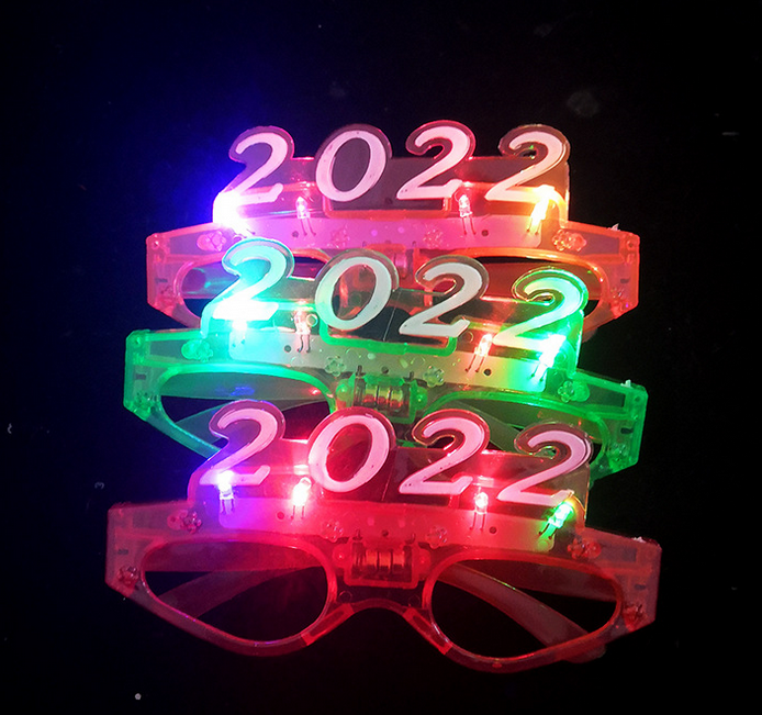 2022 New LED Glasses Frame Flashing Eyeglasses For New Year Christmas Party Bar Supplies