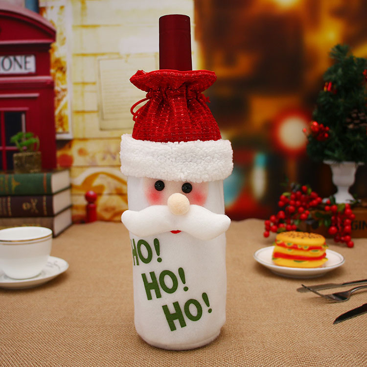 Nicro New Products Variety Style Sweater Coat Wine Bottle Cover Merry Christmas Party Decoration Supplies