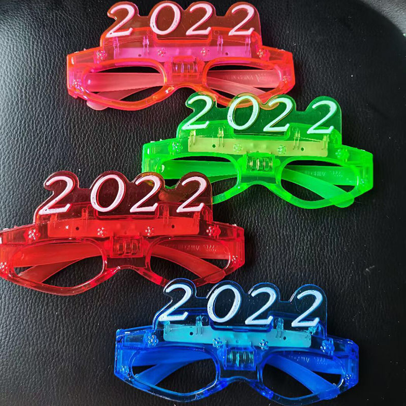 2022 New LED Glasses Frame Flashing Eyeglasses For New Year Christmas Party Bar Supplies