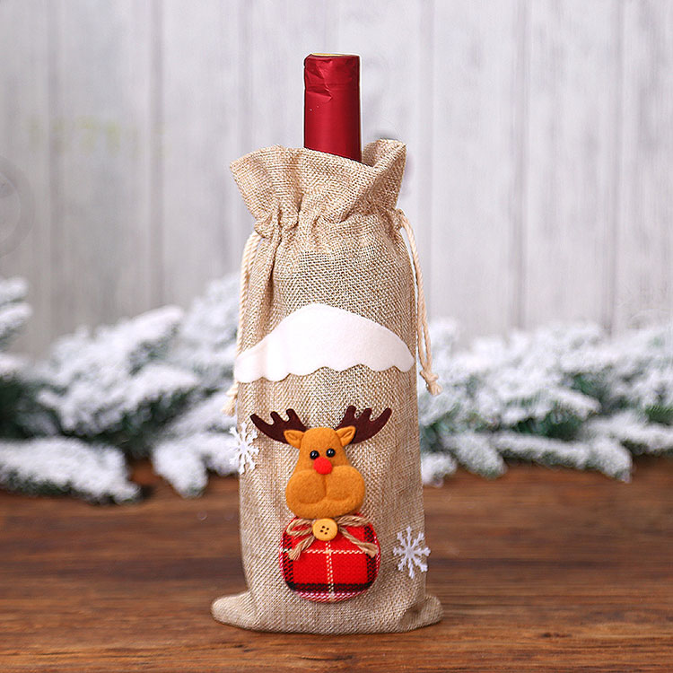Nicro New Products Variety Style Sweater Coat Wine Bottle Cover Merry Christmas Party Decoration Supplies
